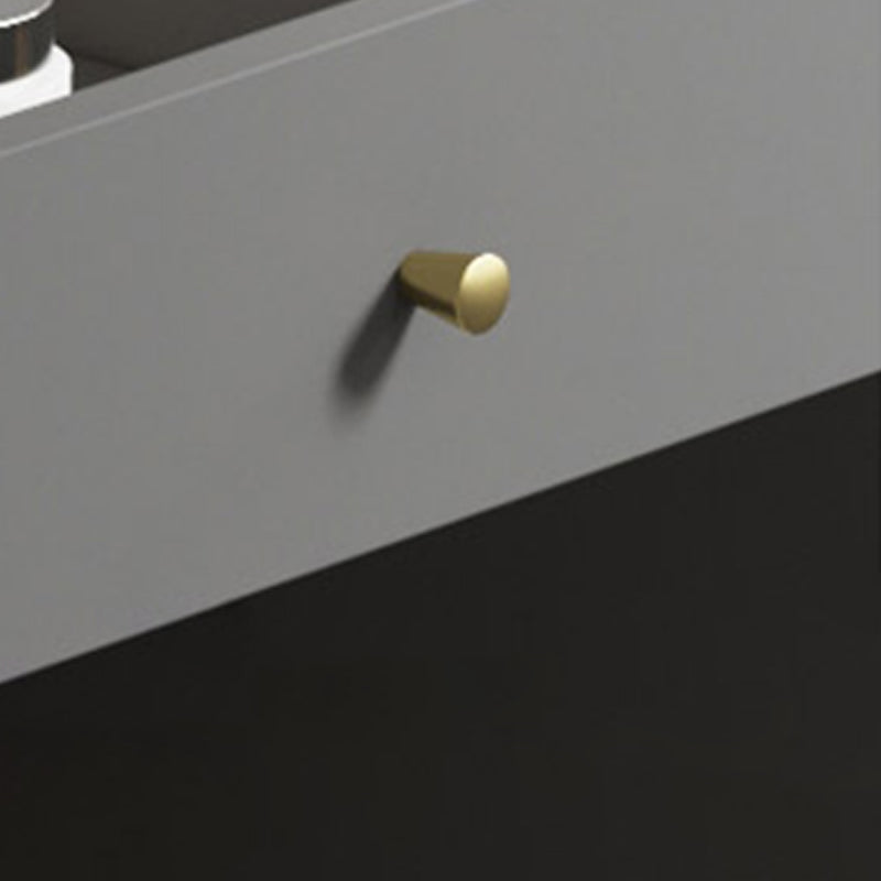 Wood Contemporary 32"H Bookshelf Closed Back Bookcase with Drawer for Home Office