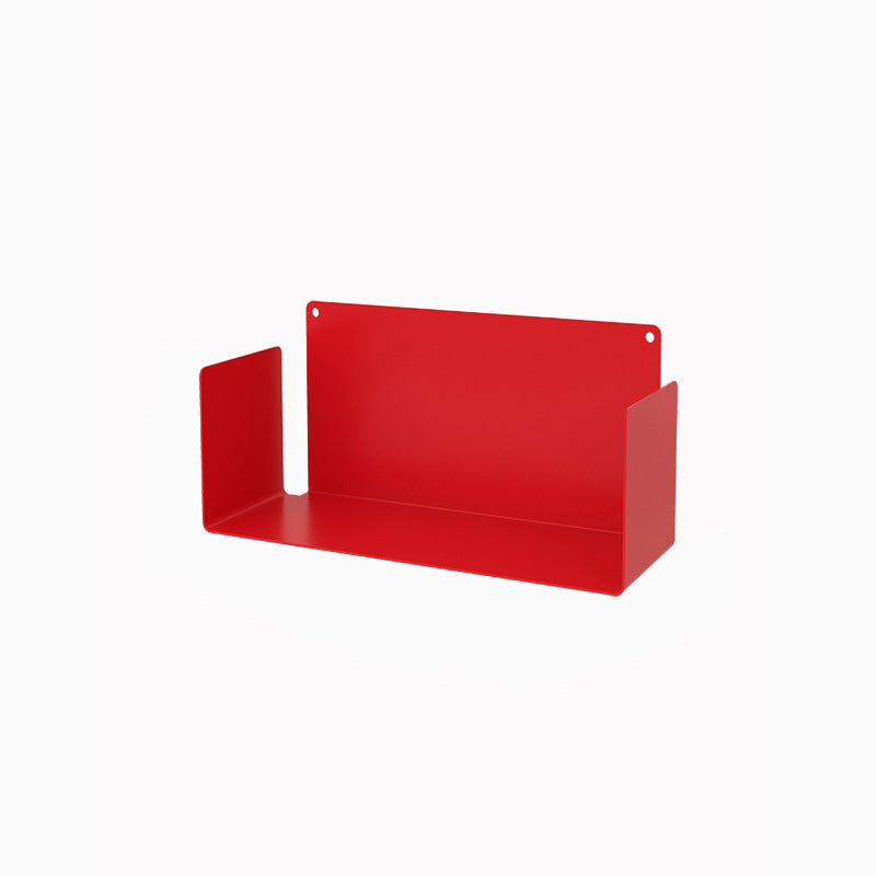 Closed Back Modern Style Bookcase Metal Wall Mounted Bookshelf for Home Office