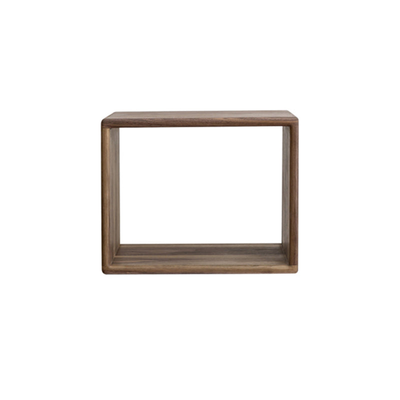 Contemporary Solid Wood Bookshelf Open Back Bookcase for Home Office 17.7"L x 11.8"W x 14.2"H Walnut 1 Clearhalo 'Bookcases' 'furn' 'furn_bookcases' 'Furniture' 'Office Furniture' 5369064