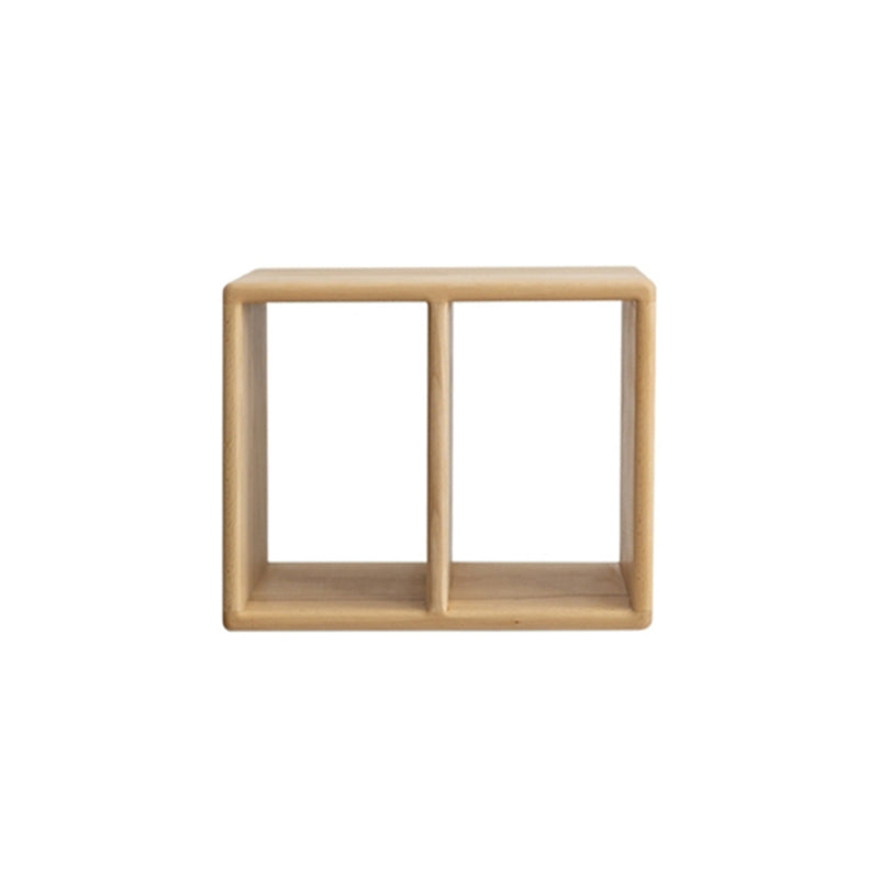 Contemporary Solid Wood Bookshelf Open Back Bookcase for Home Office 17.7"L x 11.8"W x 14.2"H Natural 1 Clearhalo 'Bookcases' 'furn' 'furn_bookcases' 'Furniture' 'Office Furniture' 5369067