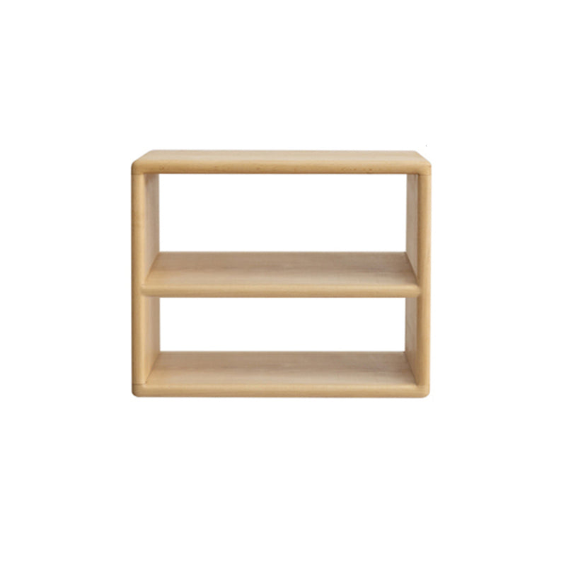 Contemporary Solid Wood Bookshelf Open Back Bookcase for Home Office 17.7"L x 11.8"W x 14.2"H Natural 2 Clearhalo 'Bookcases' 'furn' 'furn_bookcases' 'Furniture' 'Office Furniture' 5369071