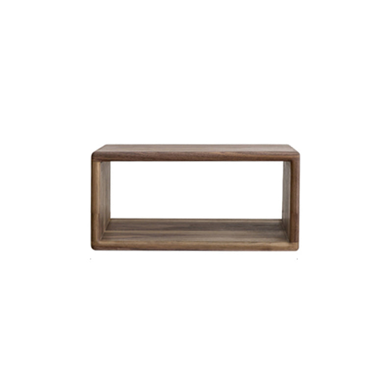 Contemporary Solid Wood Bookshelf Open Back Bookcase for Home Office 17.7"L x 11.8"W x 7.1"H Walnut 1 Clearhalo 'Bookcases' 'furn' 'furn_bookcases' 'Furniture' 'Office Furniture' 5369079