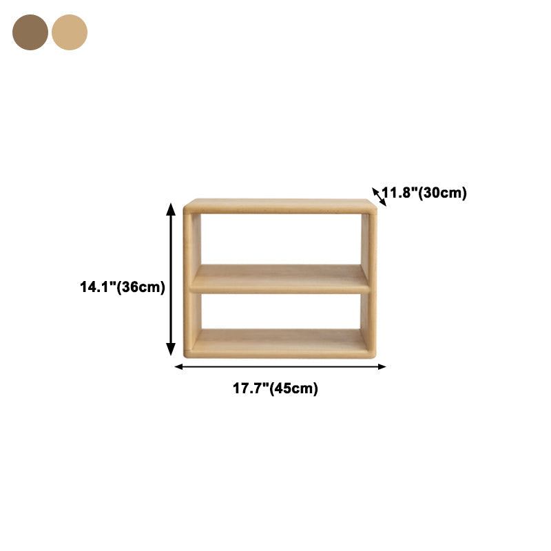 Contemporary Solid Wood Bookshelf Open Back Bookcase for Home Office Clearhalo 'Bookcases' 'furn' 'furn_bookcases' 'Furniture' 'Office Furniture' 5369087