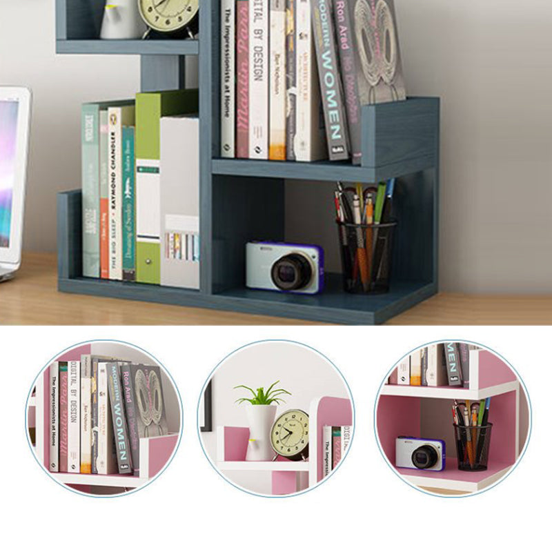 Contemporary Style Engineer Wood Bookshelf Open Back Bookcase for Home Office Clearhalo 'Bookcases' 'furn' 'furn_bookcases' 'Furniture' 'Office Furniture' 5369098