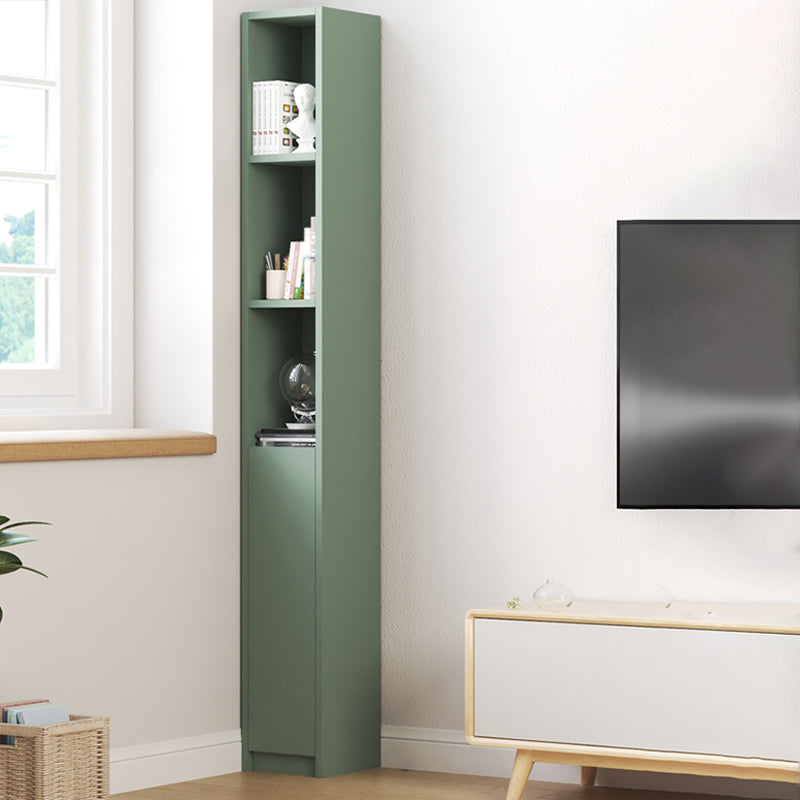 Contemporary Engineer Wood Bookshelf Closed Back Bookcase,8"L x 10"W x 71"H