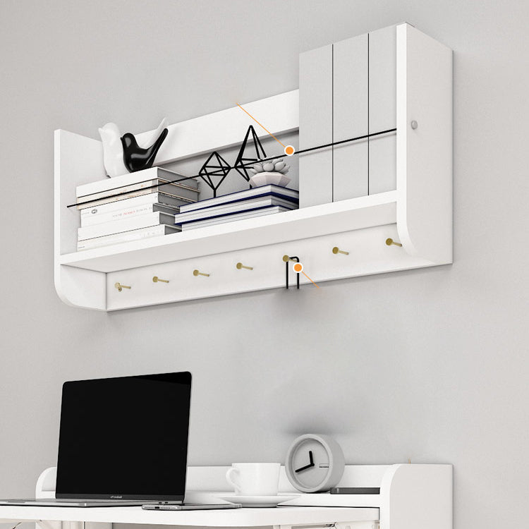 Bibliothèque murale à dos fermé contemporain pour le bureau à domicile