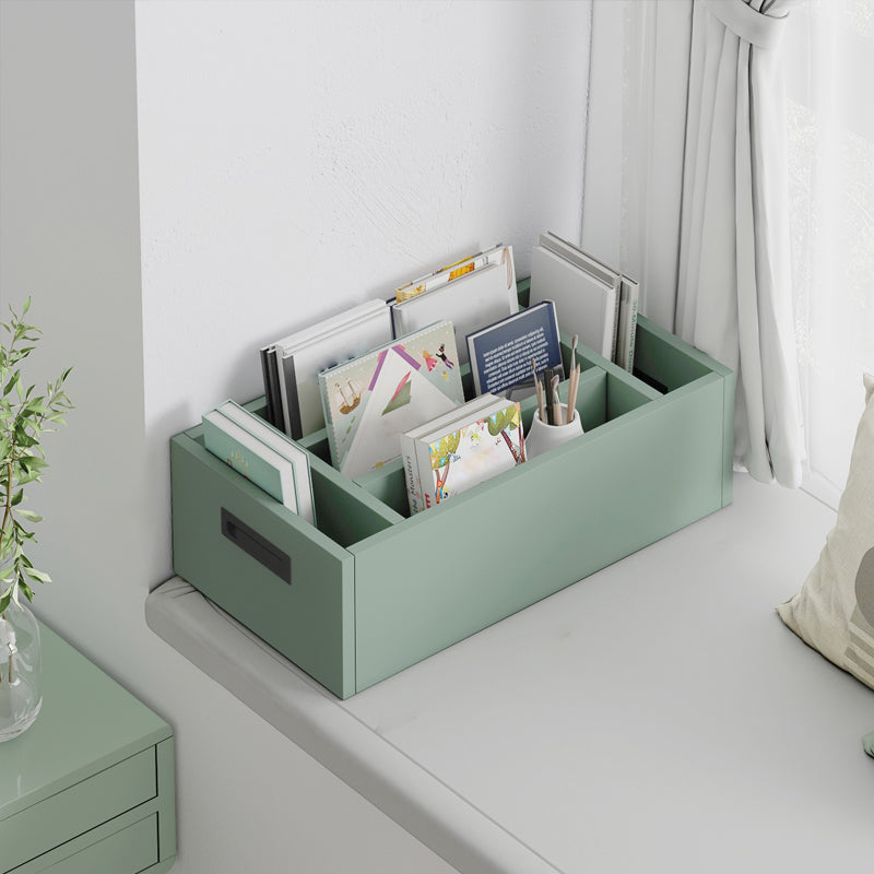 Contemporary Wood Bookshelf Closed Back Bookcase for Home Office 23.6"L x 12.6"W x 7.1"H Green 5 Clearhalo 'Bookcases' 'furn' 'furn_bookcases' 'Furniture' 'Office Furniture' 5369171