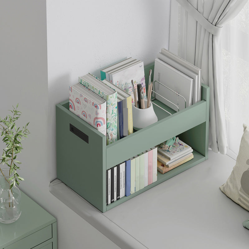 Contemporary Wood Bookshelf Closed Back Bookcase for Home Office 23.6"L x 12.6"W x 14.2"H Green 2 Clearhalo 'Bookcases' 'furn' 'furn_bookcases' 'Furniture' 'Office Furniture' 5369174