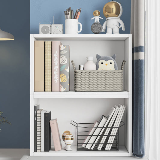 Contemporary Wood Bookshelf Closed Back Bookcase for Home Office Clearhalo 'Bookcases' 'furn' 'furn_bookcases' 'Furniture' 'Office Furniture' 5369183