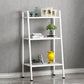 Contemporary Ladder Bookshelf Metal Open Back Bookcase for Office 24"L x 14"W x 43"H White Clearhalo 'Bookcases' 'furn' 'furn_bookcases' 'Furniture' 'Office Furniture' 5369196