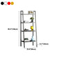 Contemporary Ladder Bookshelf Metal Open Back Bookcase for Office Clearhalo 'Bookcases' 'furn' 'furn_bookcases' 'Furniture' 'Office Furniture' 5369206