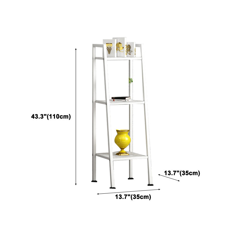 Contemporary Ladder Bookshelf Metal Open Back Bookcase for Office Clearhalo 'Bookcases' 'furn' 'furn_bookcases' 'Furniture' 'Office Furniture' 5369209