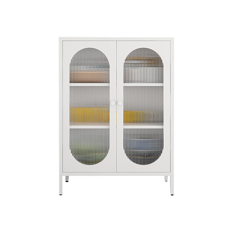 Modern Style Bookshelf Closed Back Bookcase with Door for Office 31"L x 14"W x 40"H White Clearhalo 'Bookcases' 'furn' 'furn_bookcases' 'Furniture' 'Office Furniture' 5369212