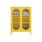 Modern Style Bookshelf Closed Back Bookcase with Door for Office 31"L x 14"W x 40"H Yellow Clearhalo 'Bookcases' 'furn' 'furn_bookcases' 'Furniture' 'Office Furniture' 5369217