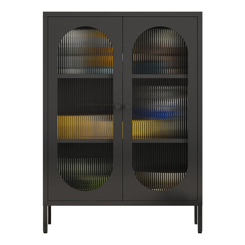 Modern Style Bookshelf Closed Back Bookcase with Door for Office Clearhalo 'Bookcases' 'furn' 'furn_bookcases' 'Furniture' 'Office Furniture' 5369219