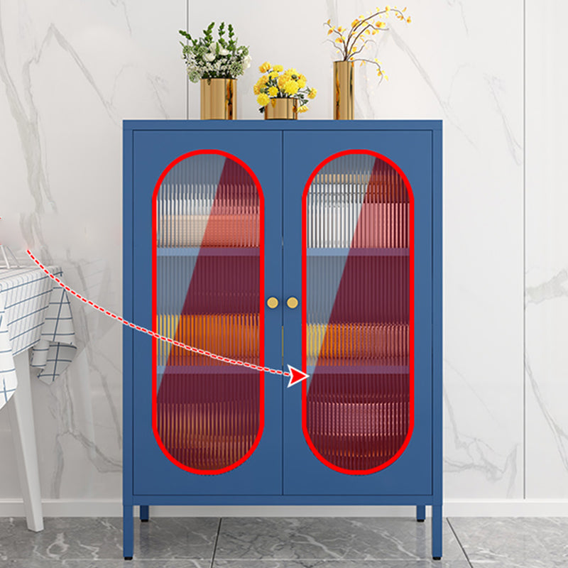 Modern Style Bookshelf Closed Back Bookcase with Door for Office Clearhalo 'Bookcases' 'furn' 'furn_bookcases' 'Furniture' 'Office Furniture' 5369220