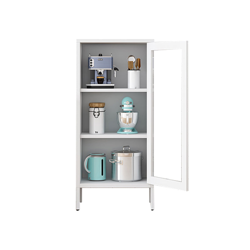 Modern Style Bookshelf Closed Back Bookcase with Door for Office 19.7"L x 13.8"W x 41.7"H White Clearhalo 'Bookcases' 'furn' 'furn_bookcases' 'Furniture' 'Office Furniture' 5369229