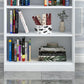 Closed Metal Bookshelf Modern Home Living Room Rectangular Bookcase