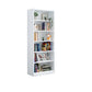 Closed Metal Bookshelf Modern Home Living Room Rectangular Bookcase