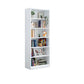 Closed Metal Bookshelf Modern Home Living Room Rectangular Bookcase