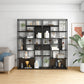 Metal Rectangle Open Bookcase Scandinavian Home Office Etagere Bookcase