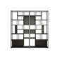 Metal Rectangle Open Bookcase Scandinavian Home Office Etagere Bookcase