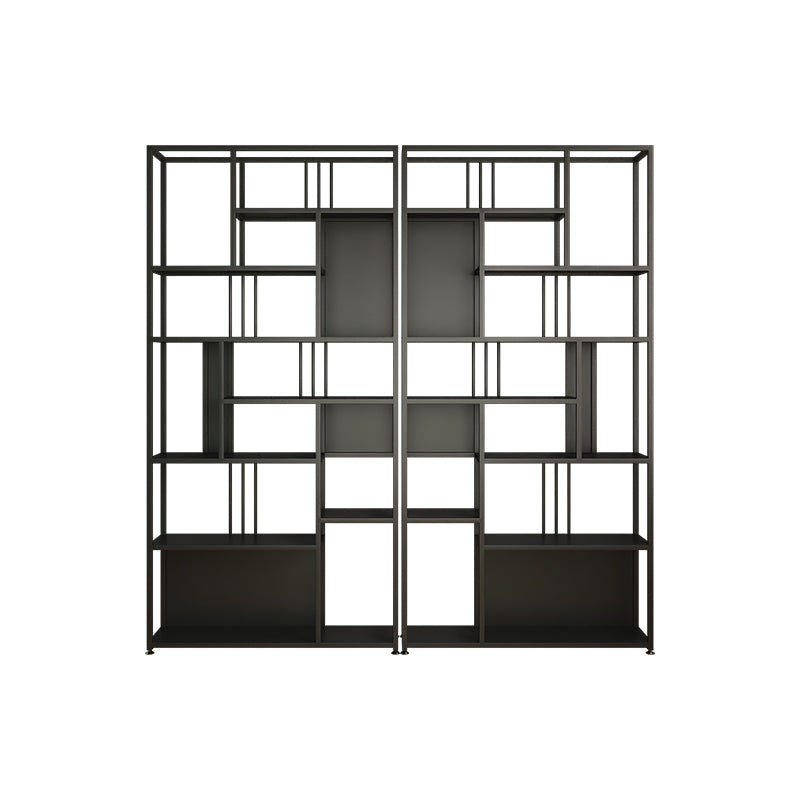 Metal Rectangle Open Bookcase Scandinavian Home Office Etagere Bookcase