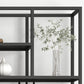 Metal Rectangle Open Bookcase Scandinavian Home Office Etagere Bookcase