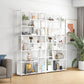 Metal Rectangle Open Bookcase Scandinavian Home Office Etagere Bookcase