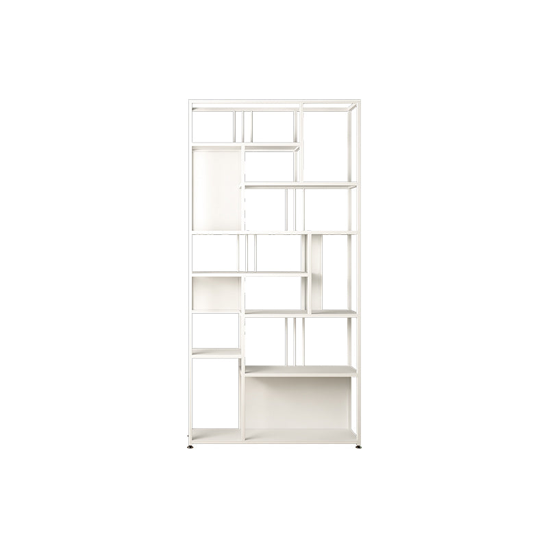 Metal Rectangle Open Bookcase Scandinavian Home Office Etagere Bookcase