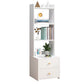 Engineered Wood Bookshelf Open Back Contemporary Bookcase for Home