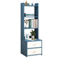 Engineered Wood Bookshelf Open Back Contemporary Bookcase for Home