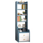 Engineered Wood Bookshelf Open Back Contemporary Bookcase for Home
