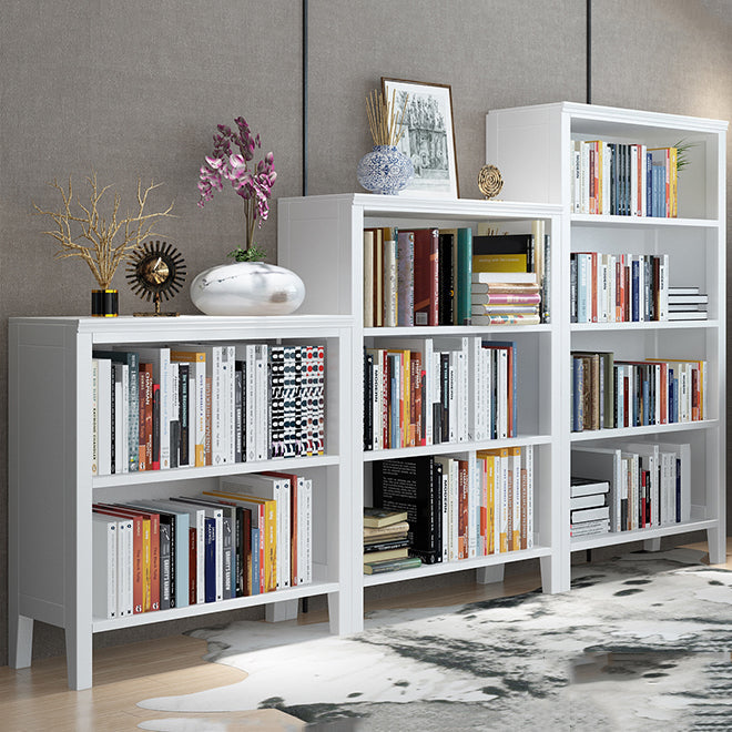 Standard Solid Wood Bookshelf Scandinavian Closed Back Bookcase