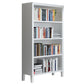 Standard Solid Wood Bookshelf Scandinavian Closed Back Bookcase