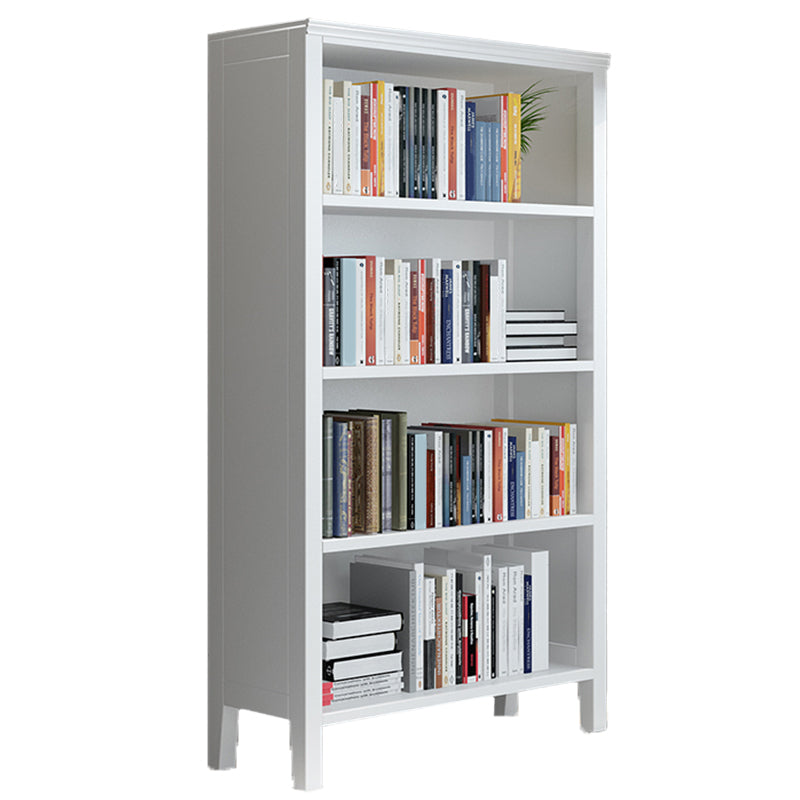 Standard Solid Wood Bookshelf Scandinavian Closed Back Bookcase