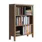 Standard Solid Wood Bookshelf Scandinavian Closed Back Bookcase