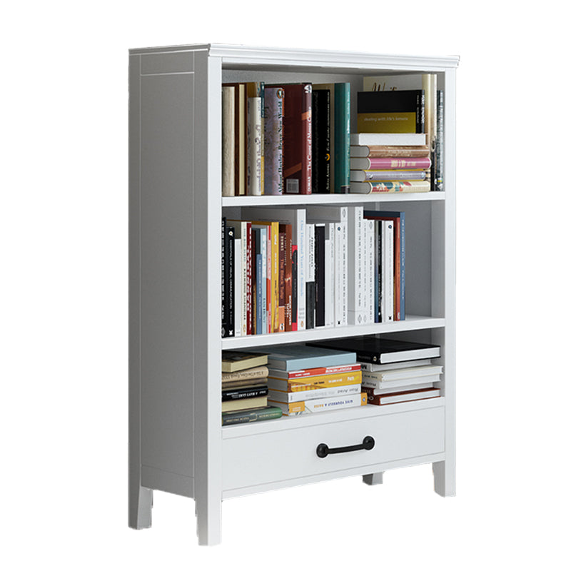Standard Solid Wood Bookshelf Scandinavian Closed Back Bookcase