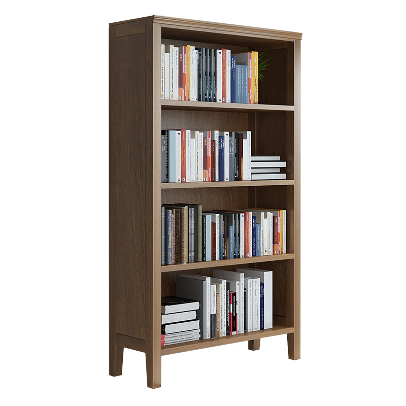 Standard Solid Wood Bookshelf Scandinavian Closed Back Bookcase