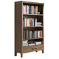 Standard Solid Wood Bookshelf Scandinavian Closed Back Bookcase