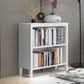 Standard Solid Wood Bookshelf Scandinavian Closed Back Bookcase