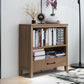 Standard Solid Wood Bookshelf Scandinavian Closed Back Bookcase