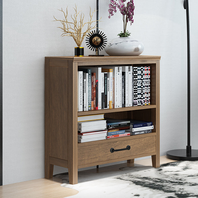 Standard Solid Wood Bookshelf Scandinavian Closed Back Bookcase
