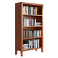 Standard Solid Wood Bookshelf Scandinavian Closed Back Bookcase