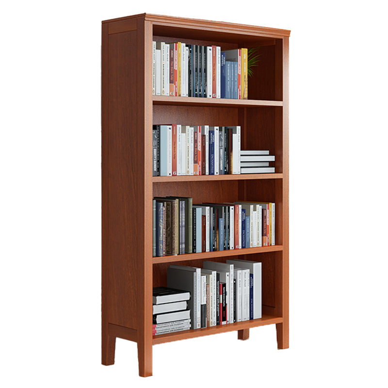 Standard Solid Wood Bookshelf Scandinavian Closed Back Bookcase