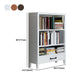 Standard Solid Wood Bookshelf Scandinavian Closed Back Bookcase