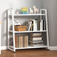 Modern Home Steel Book Shelf Ladder 12"W Matte Finish Bookcase Clearhalo 'Bookcases' 'furn' 'furn_bookcases' 'Furniture' 'Office Furniture' 5369413
