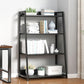 Modern Home Steel Book Shelf Ladder 12"W Matte Finish Bookcase Clearhalo 'Bookcases' 'furn' 'furn_bookcases' 'Furniture' 'Office Furniture' 5369416