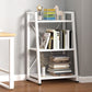 Modern Home Steel Book Shelf Ladder 12"W Matte Finish Bookcase Clearhalo 'Bookcases' 'furn' 'furn_bookcases' 'Furniture' 'Office Furniture' 5369418