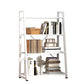 Modern Home Steel Book Shelf Ladder 12"W Matte Finish Bookcase 24"L x 12"W x 47"H White Clearhalo 'Bookcases' 'furn' 'furn_bookcases' 'Furniture' 'Office Furniture' 5369420